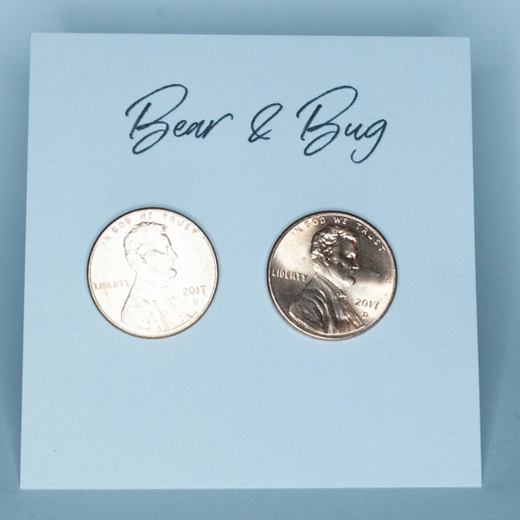 Bear & Bug Penny Earrings - Picture 1 of 1